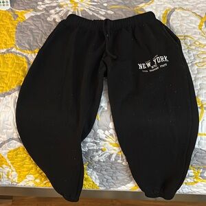 New York Kids Black Joggers